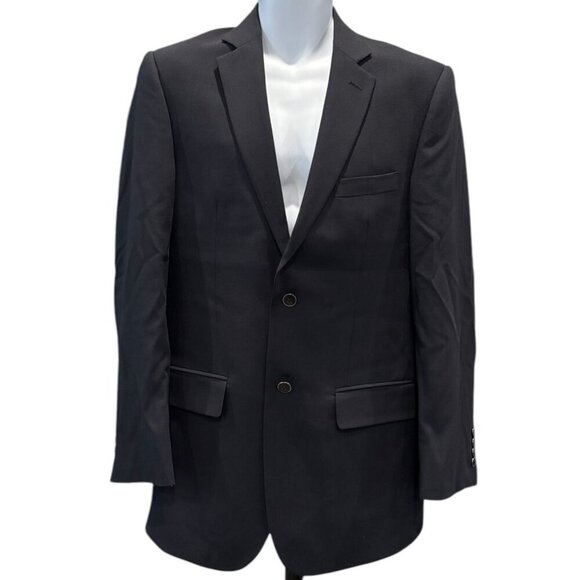 Wilke-Rodriguez Black Wool Blazer‎ | Size 39L | Men’s 2-Button Classic Jacket - Picture 1 of 5